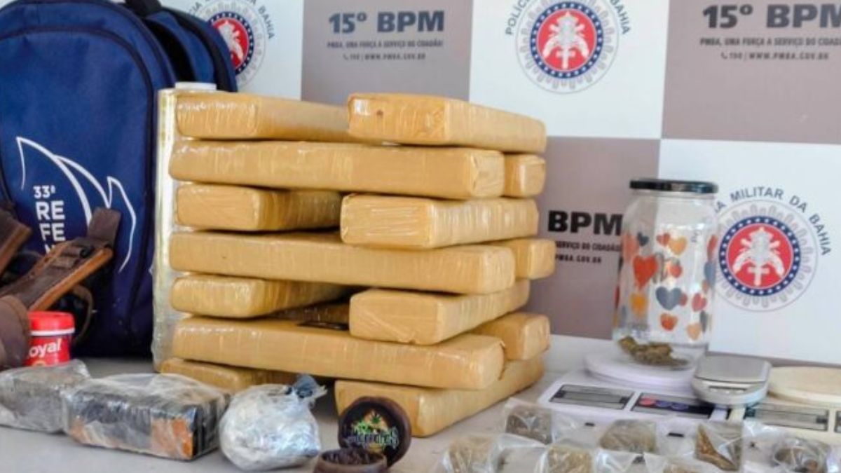 16 kg de drogas apreendido pela PM baiana
