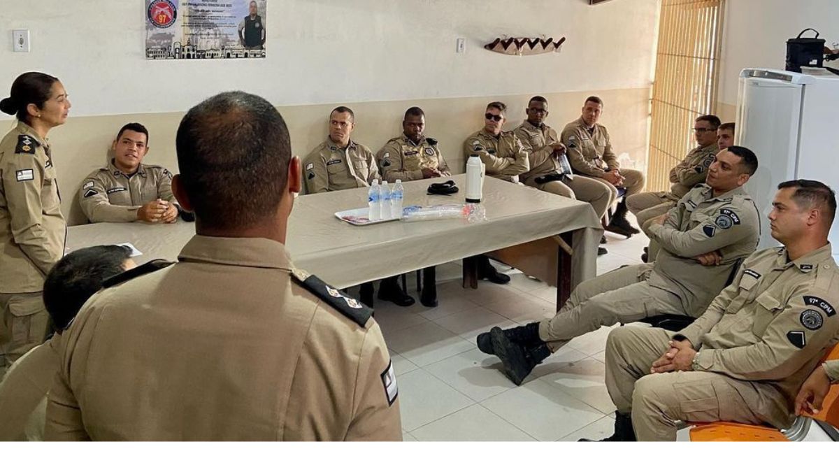 Comando da 97ª CIPM realizou reuniões com os efetivos dos pelotões da unidade. 