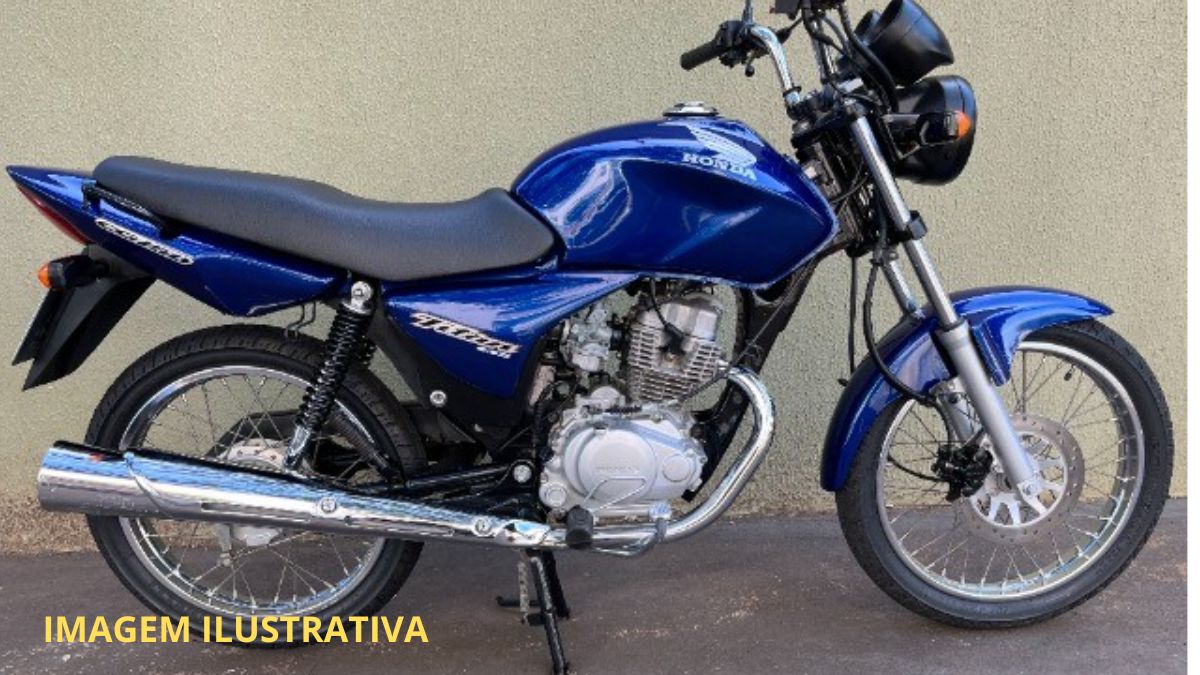 Moto com chassi suprimido foi apreendida por policiais da 97 CIPM, em Ouriçangas