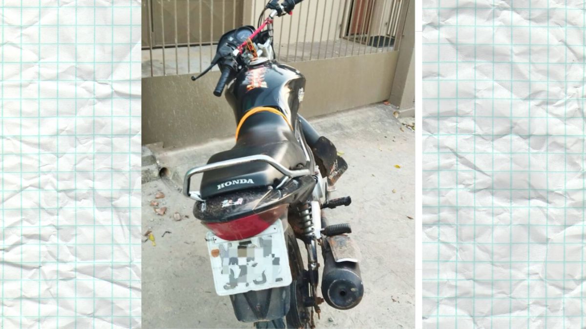 Moto roubada em Feira de Santana é recuperada por policiais da 97ª CIPM na cidade de Água Fria