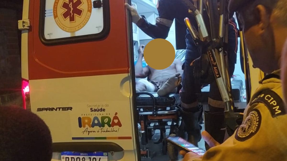 Irará: Dupla em motocicleta dispara vários tiros contra vítima