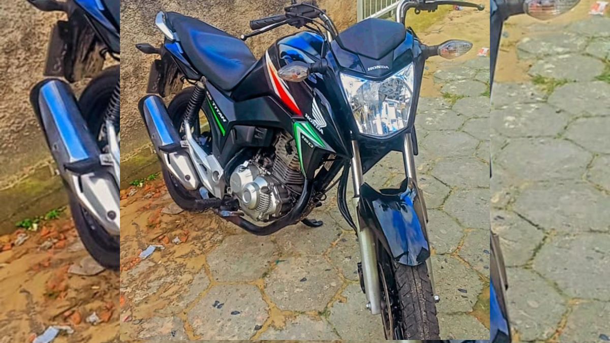 Irará: Moto furtada na comunidade de Sucupira