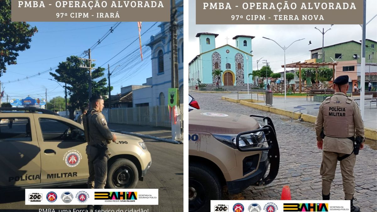 Operação Alvorada reforça a segurança em todas as cidades da 97ª CIPM  