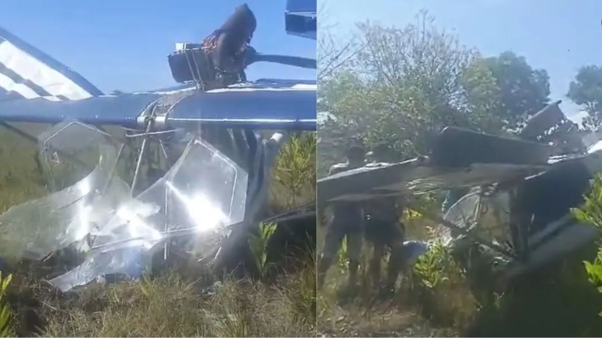 Dois homens ficam feridos após queda de avião monomotor em Prado 