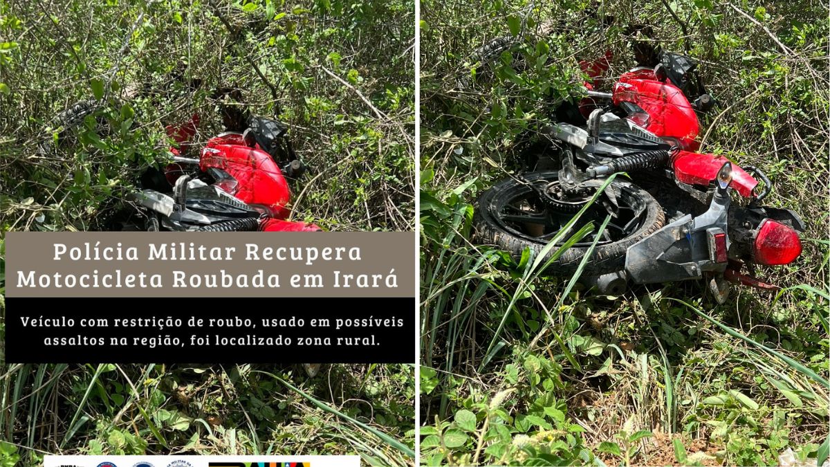 Polícia Militar Recupera Motocicleta Roubada em Irará  