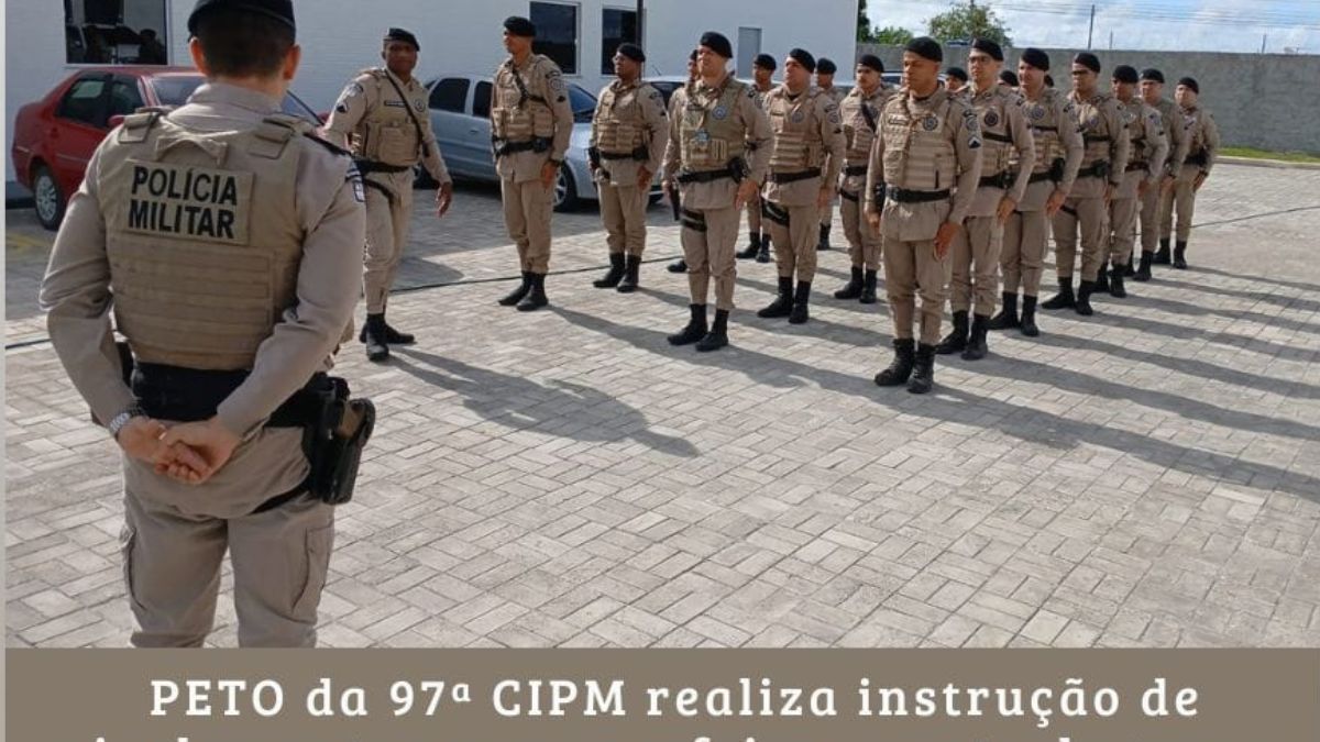 97ª CIPM qualifica PETO com treinamento de técnicas e táticas e equipa efetivo com novos fuzis  