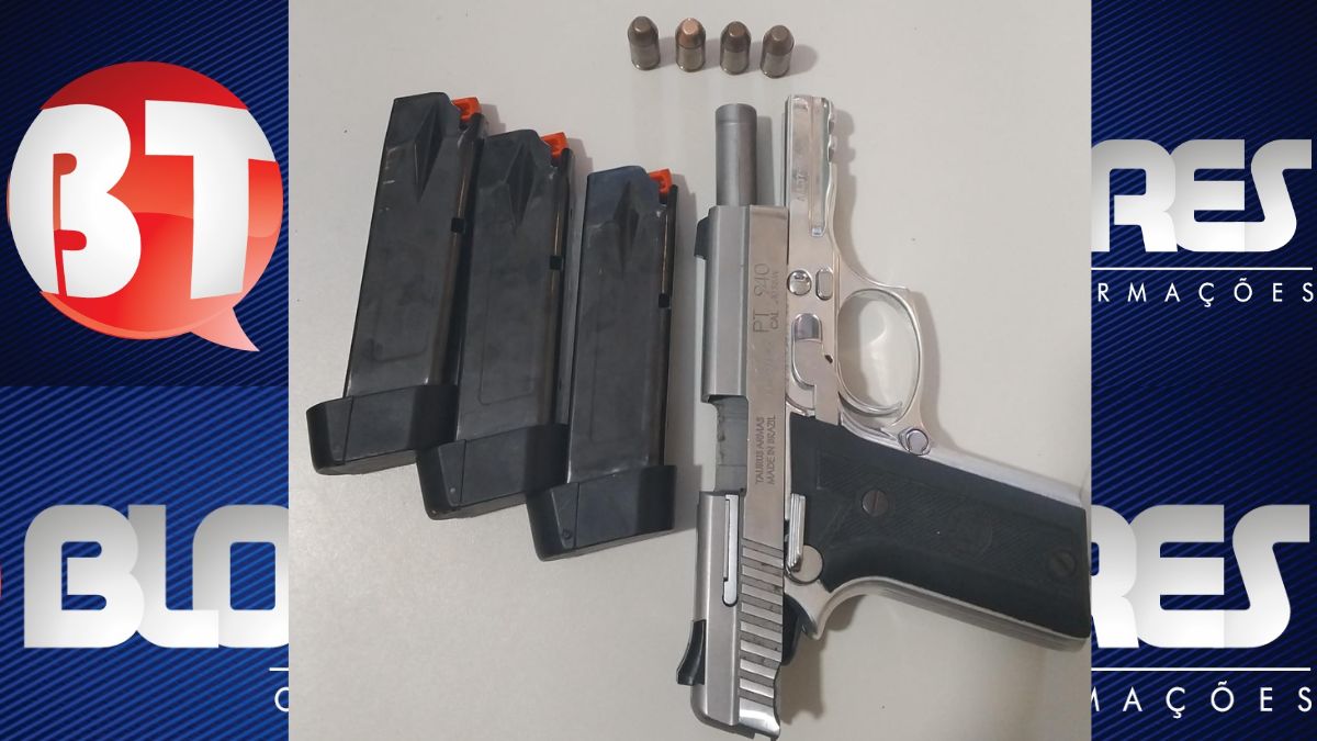 Irará: homem agride ex-companheira e é preso armado com pistola, pela PM