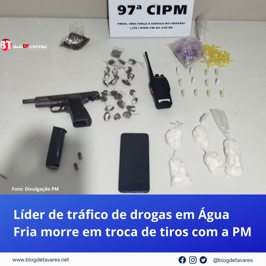 "Integrante do PCC e líder de tráfico de drogas" em Água fria morre em troca de tiros com a PM