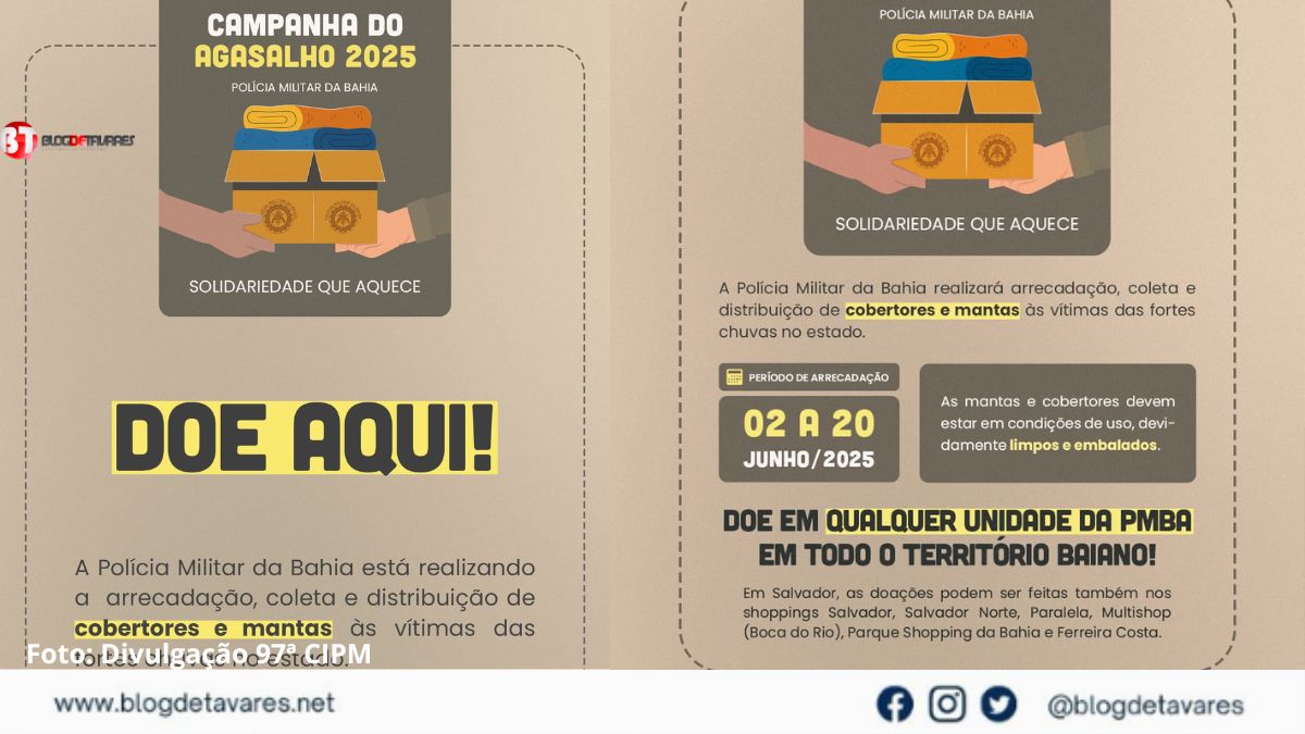 PMBA lança Campanha do Agasalho 2025: “Solidariedade que Aquece”  