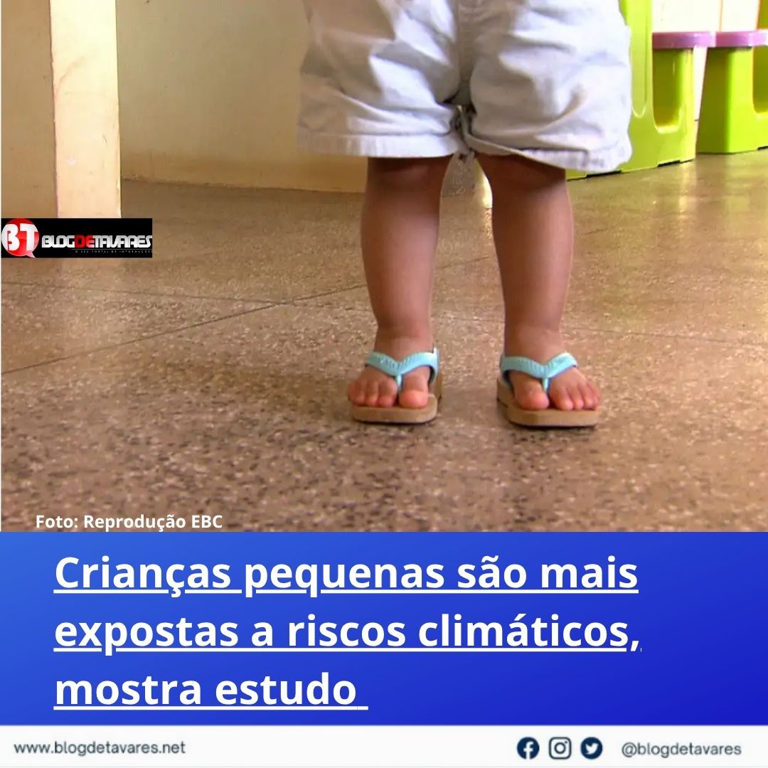 Crianças pequenas são mais expostas a riscos climáticos, mostra estudo 