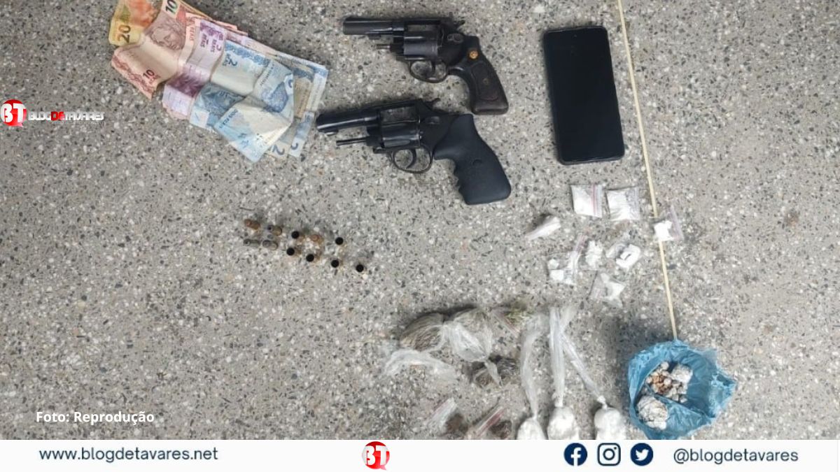 Dois homens morrem após trocarem tiros com a Rondesp Leste em Feira de Santana; armas e drogas foram apreendidas 