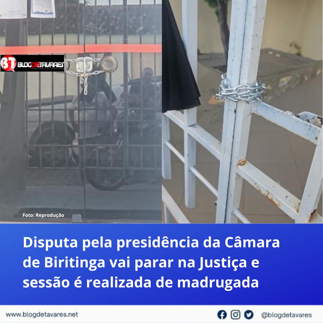Biritinga: Vereadores brigam pela presidência, após morte do então presidente Joivan Soares