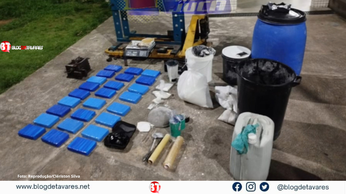 laboratório de drogas do CV é localizado pela PM e mais de 60 kg de cocaína apreendidos na noite desta sexta-feira 