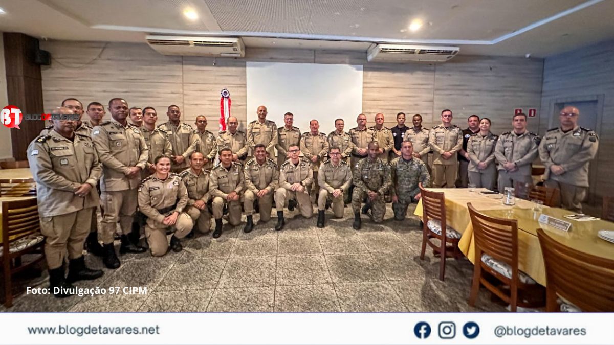 Comandante da 97ªCIPM participa de Reunião de Gestores Operacionais com comandante do CPR-LESTE 