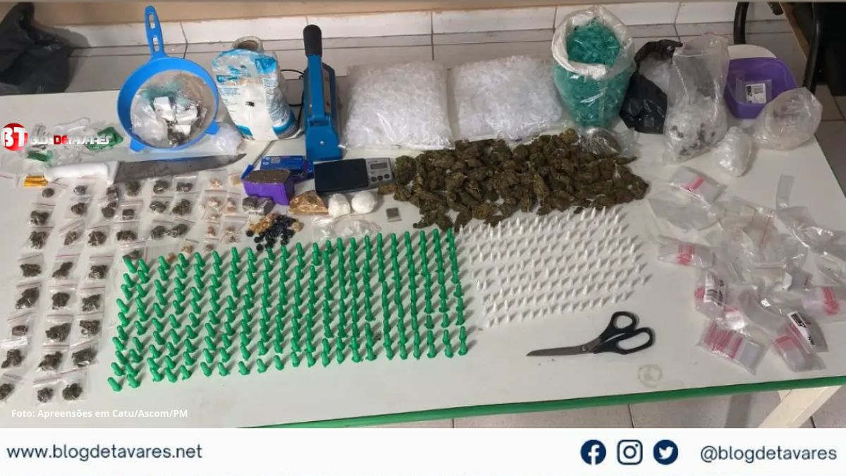 Polícia apreende drogas, máquinas de jogos e conduz suspeitos durante Operação Força Total 