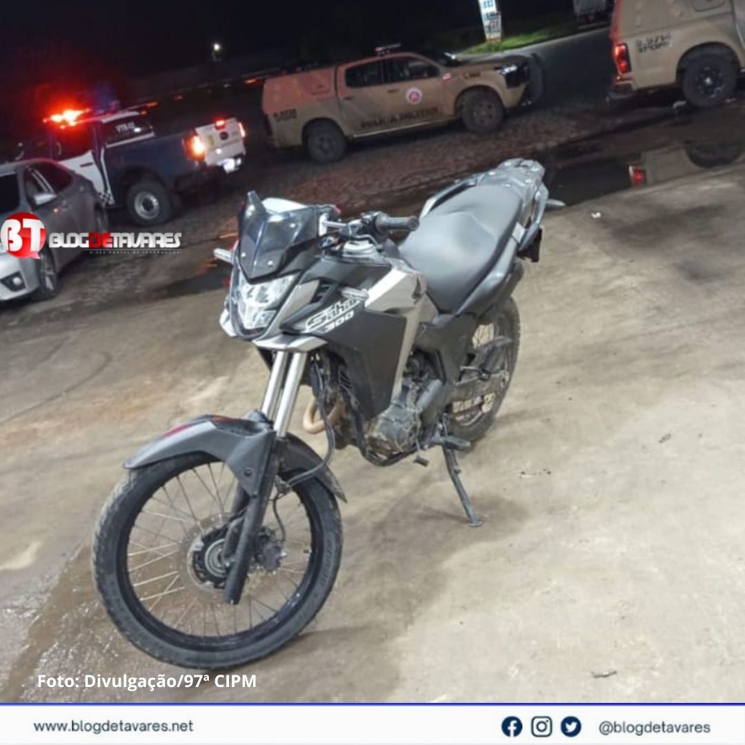 PM de Conceição de Jacuípe apreende moto com suspeita de ser clonada