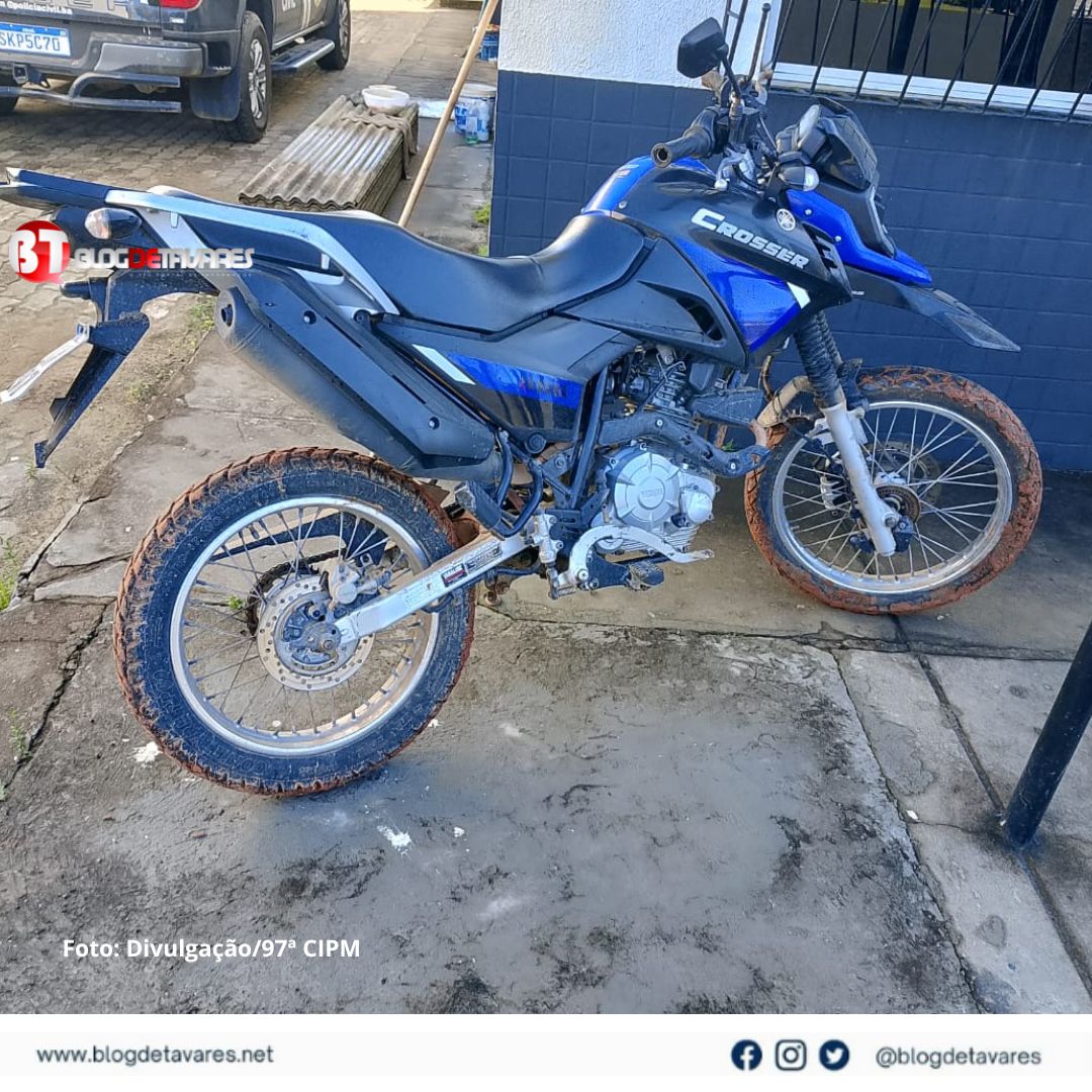 Coração de Maria: 97 CIPM recupera motocicleta com registro de Furto/roubo, na Mata da Ladeira