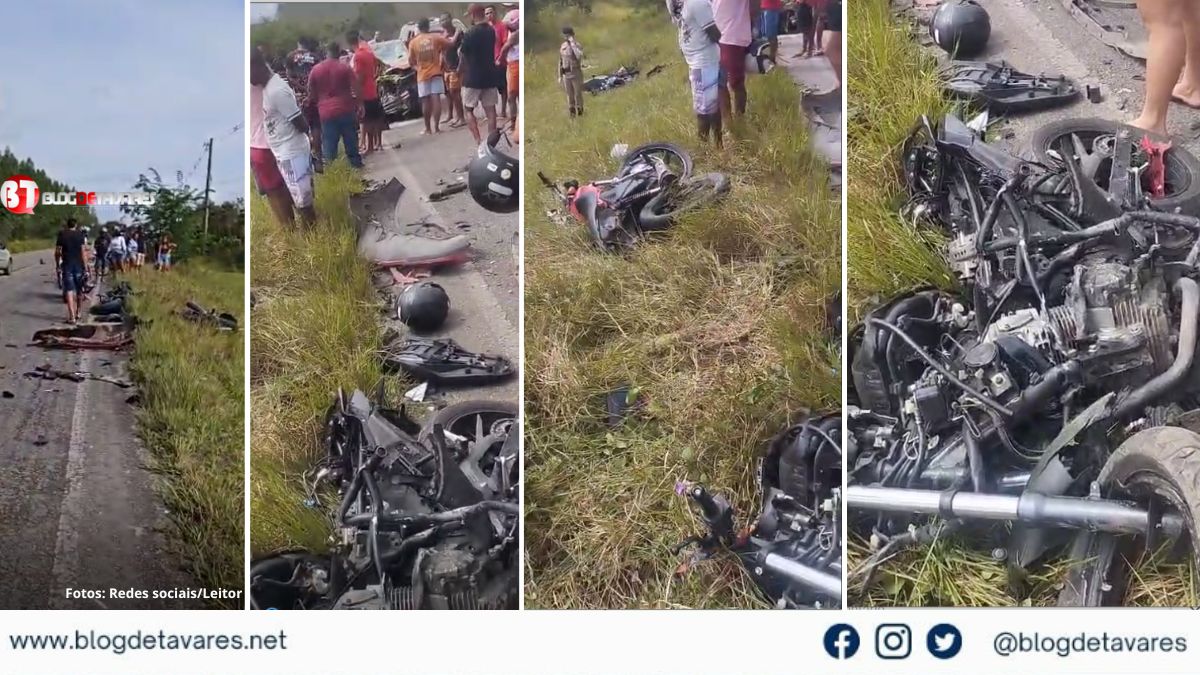 Grave acidente envolvendo veículo e motocicletas na BA 504 entre Alagoinhas e Aramari, deixa várias vítimas