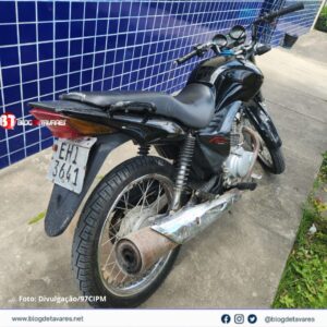 PETO conduz à DT de Irará homem com uma motocicleta com sinais de adulterações