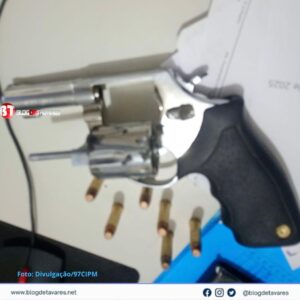 Autor de disparo de arma de fogo contra vítima na zona rural de Irará, foi preso pela PM