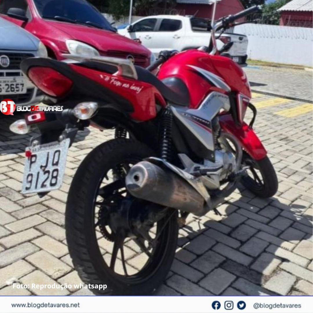 Motocicleta é furtada de dentro do pátio da delegacia em Senhor do Bonfim 