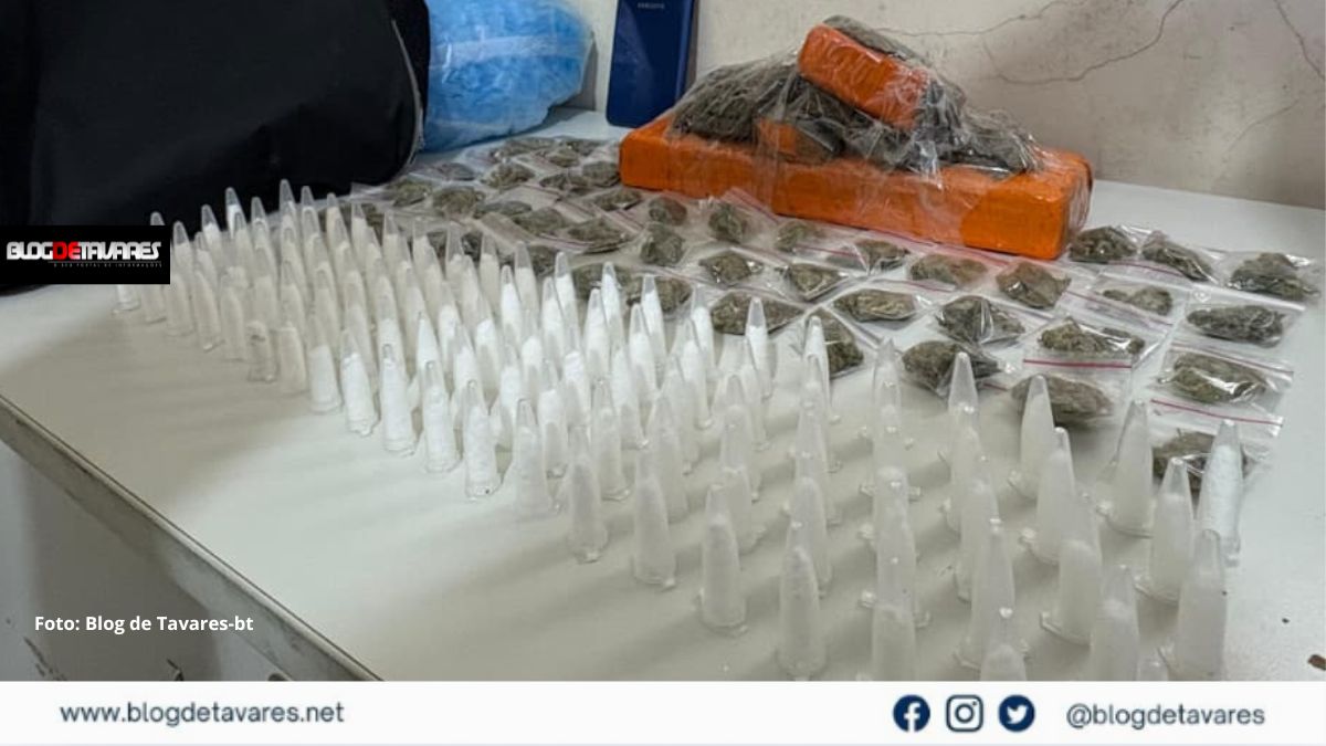 Mulher é presa com vasta quantidade de drogas em Irará