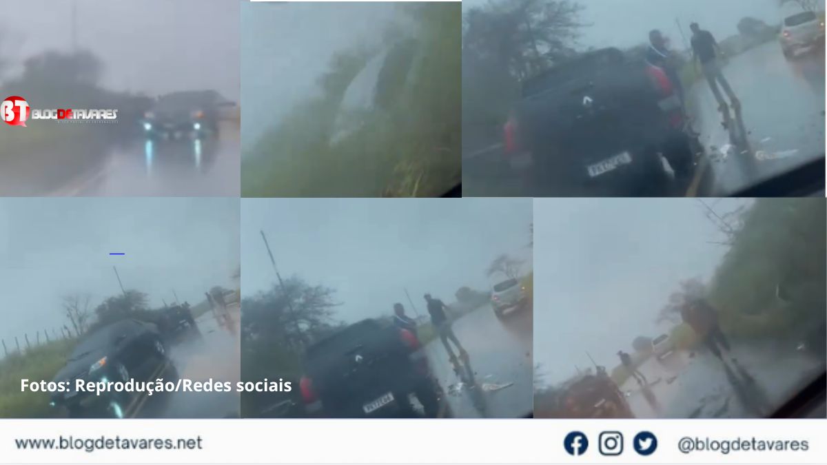 Acidente evolvendo dois veículos na Curva da Pedra, divisa de Coração de Maria com Berimbau
