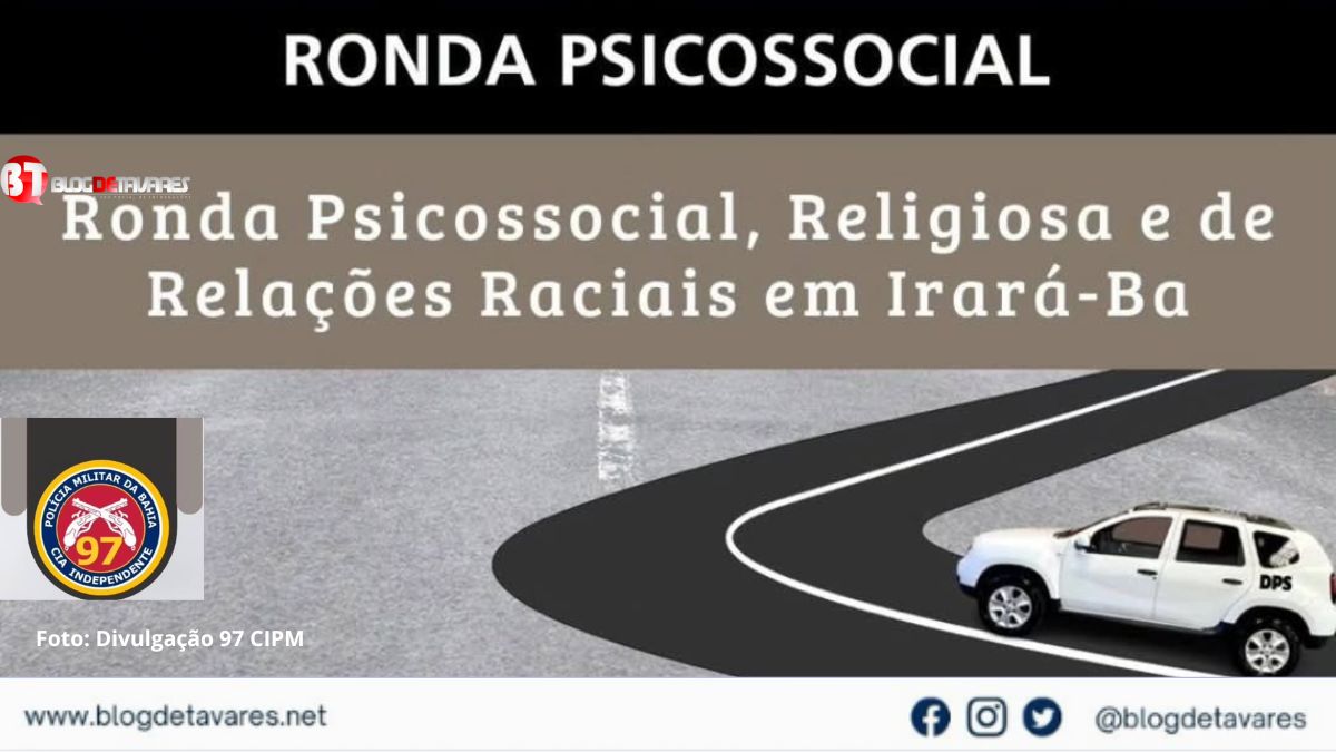 97ª CIPM realiza Ronda Psicossocial, Religiosa, Financeira e de Relações Racionais  
