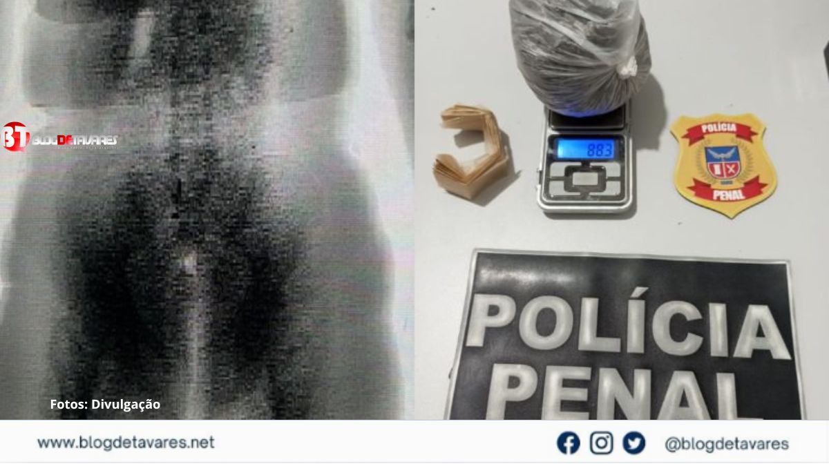 Scanner flagra mulher tentando entrar em presídio baiano com drogas escondidas nas partes íntimas 