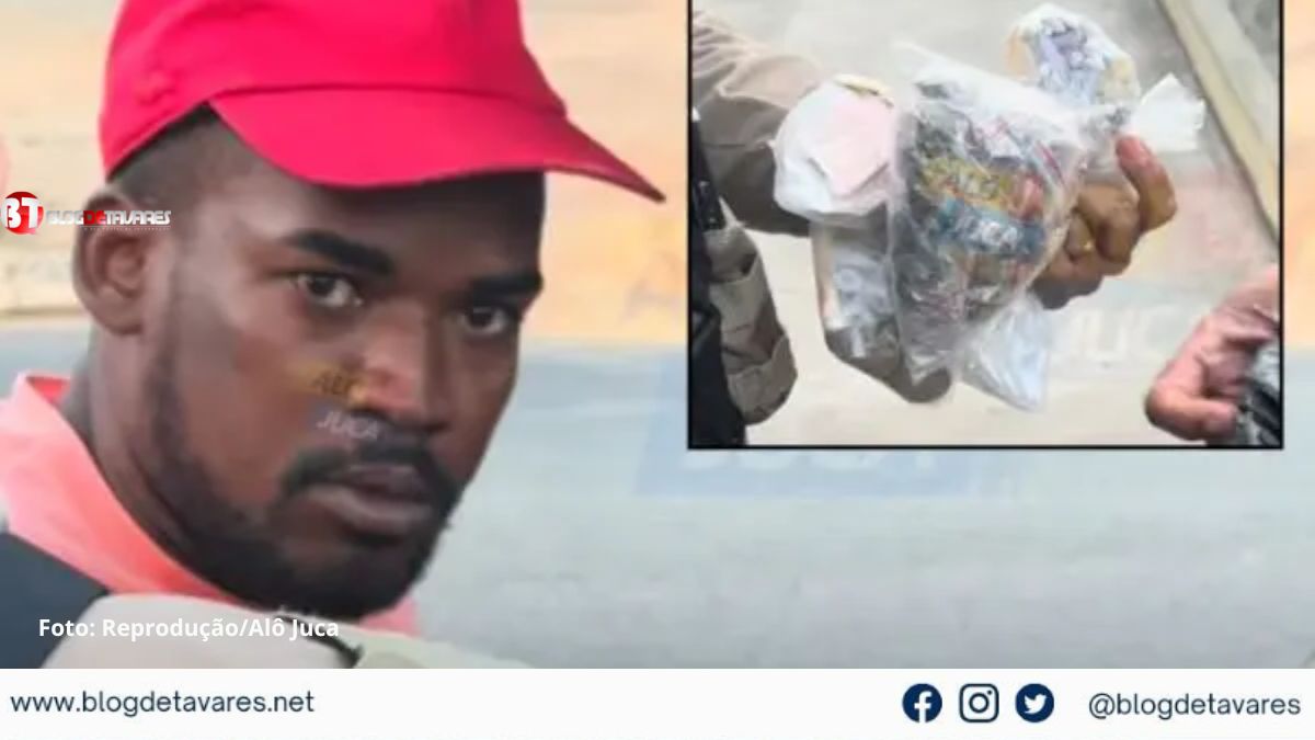 PEGO NO ATO: homem é preso com cocaína, crack e maconha no Alto do Saldanha 