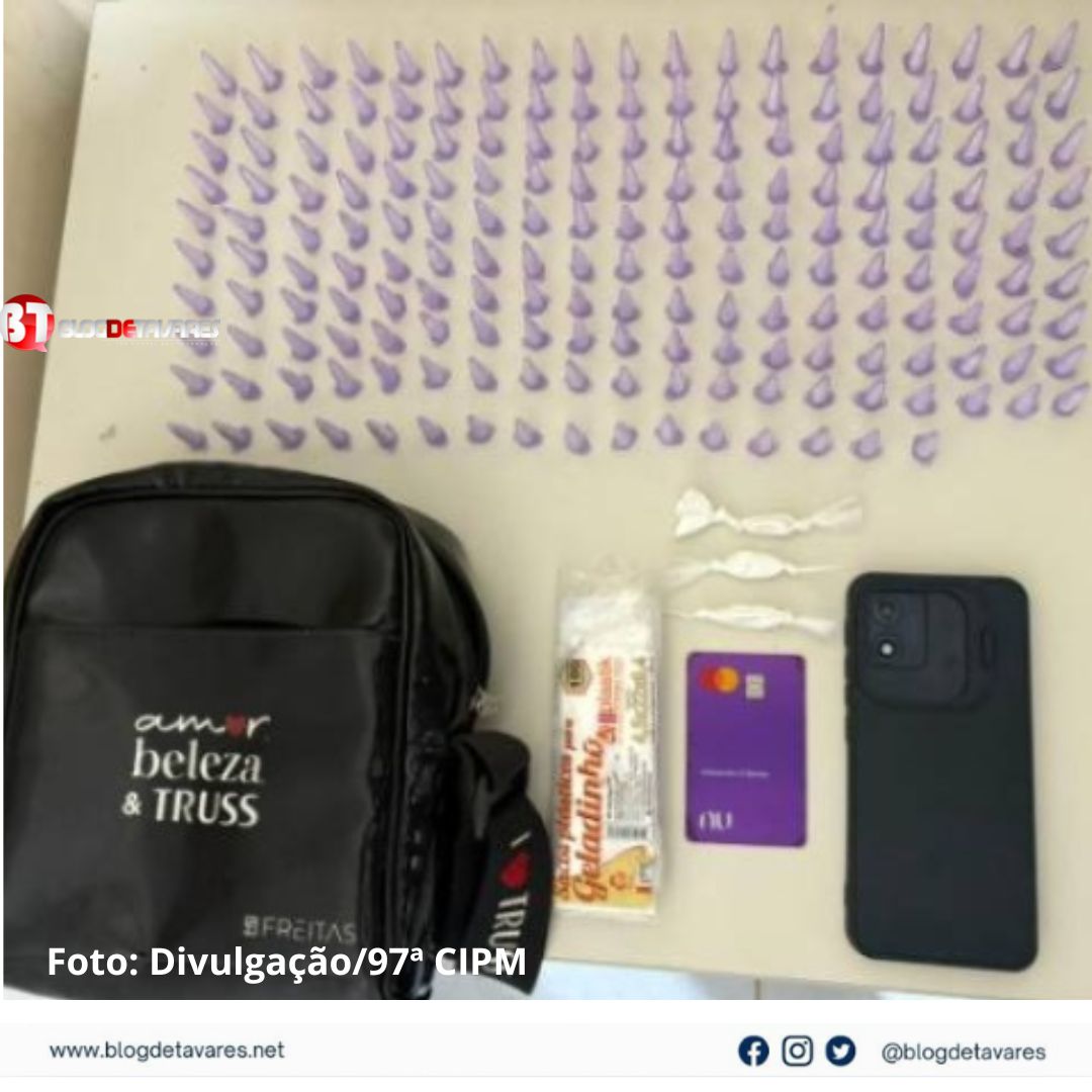 IRARÁ: PETO realiza apreensão de grande quantidade de drogas na Avenida Elísio Santana