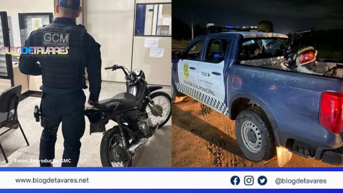 Adolescente é apreendido pela GCM em posse de motocicleta roubada, após fuga em Conceição de Jacuípe