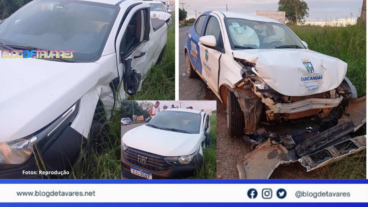 Acidente entre dois veículos deixa motorista ferido na BA-504, trecho de Santanópolis