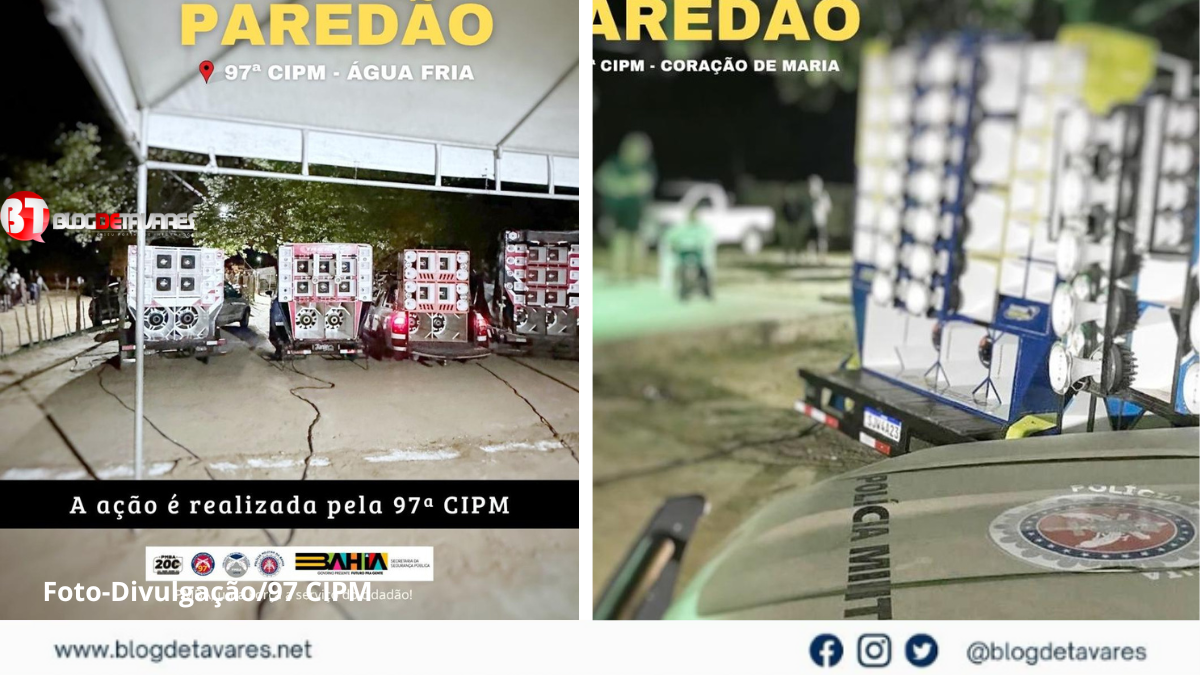 Operação paredão é intensificada em Irará, Coração de Maria, Água Fria e Retiro pela 97ª CIPM, com apreensões