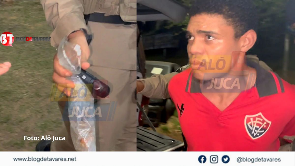 A CASA CAIU: traficante do CV é preso com drogas no bairro do Garcia; veja a reportagem 