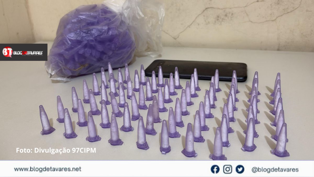 IRARÁ: PETO apreende certa quantidade de cocaína embalada para venda; suspeito conseguiu fugir
