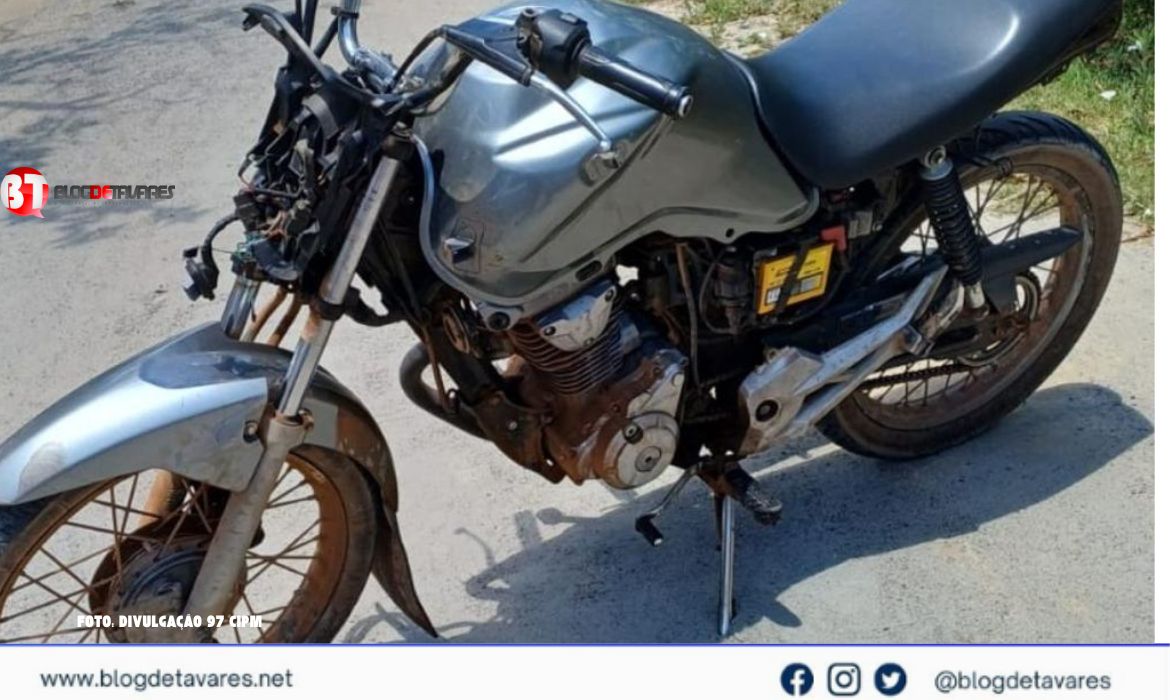 IRARÁ: PM apreende mais uma motocicleta com restrição de furto e roubo