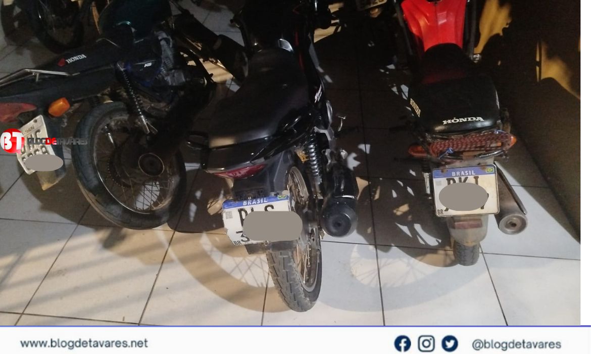 97ª CIPM apreende três motocicletas por irregularidades