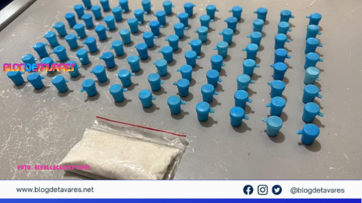 IRARÁ: jovem flagrado com grande quantidade de cocaína é preso pelo PETO