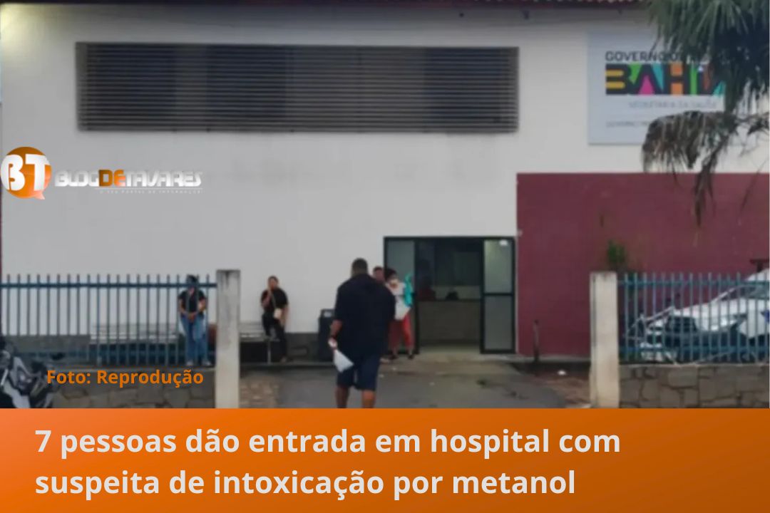 7 pessoas dão entrada em hospital com suspeita de intoxicação por metanol  