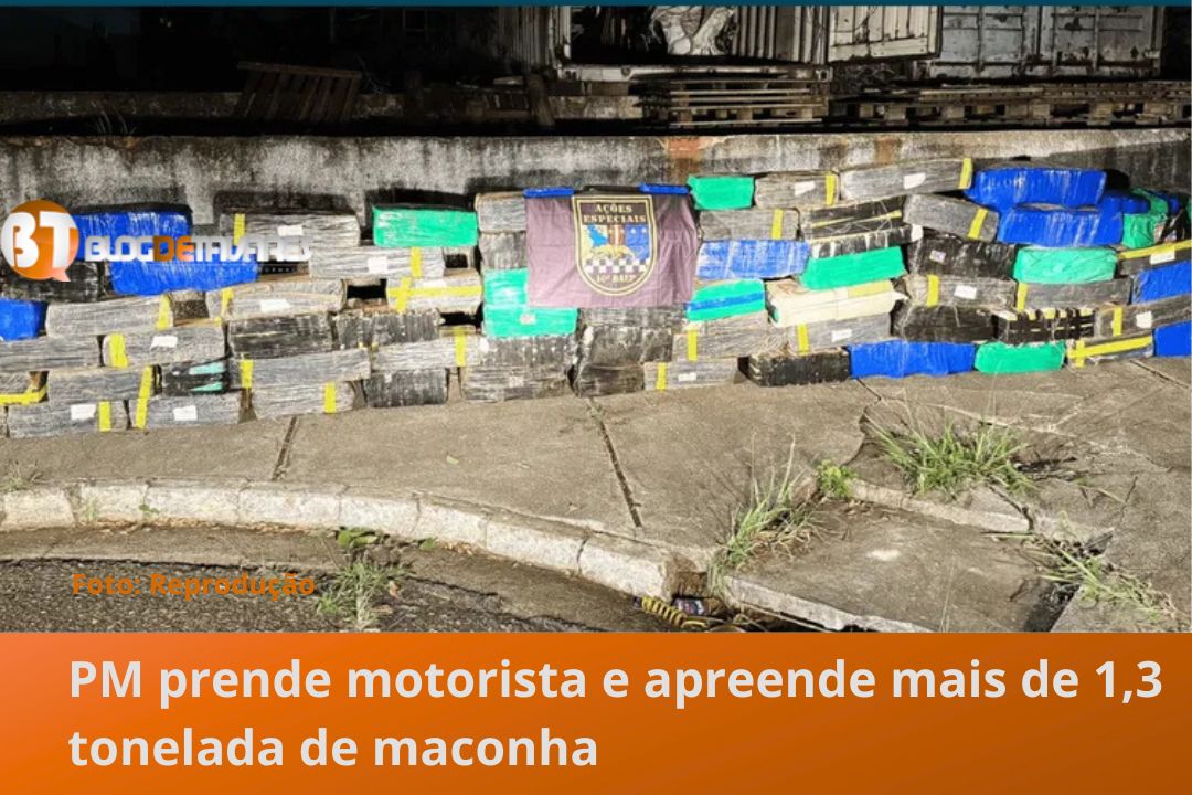 PM prende motorista e apreende mais de 1,3 tonelada de maconha em Boituva 