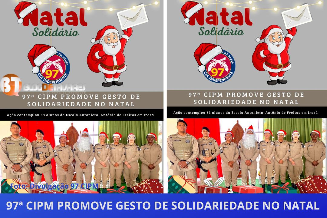 97ª CIPM promove gesto de solidariedade no Natal