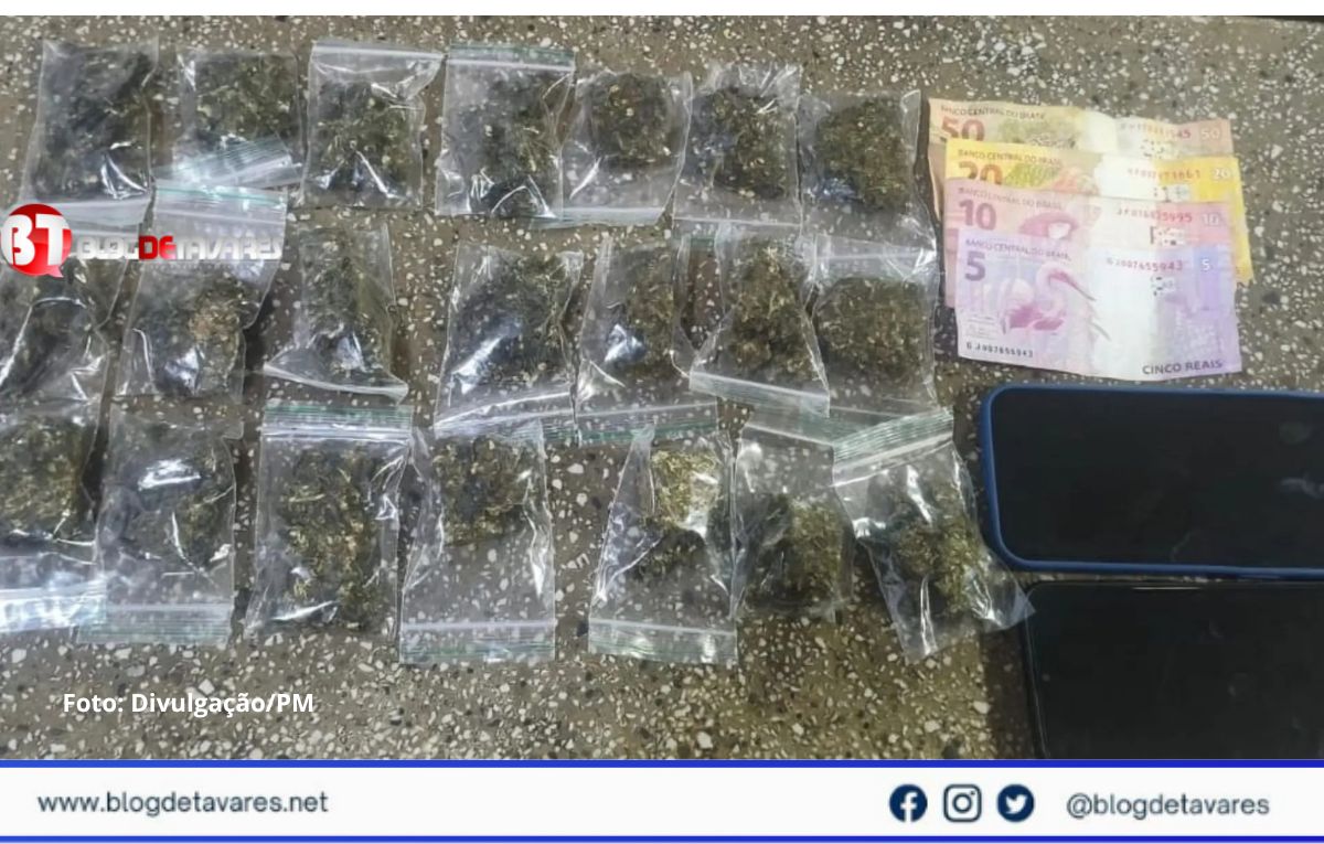 Homem é preso com maconha pronta para venda durante operação da Cipe