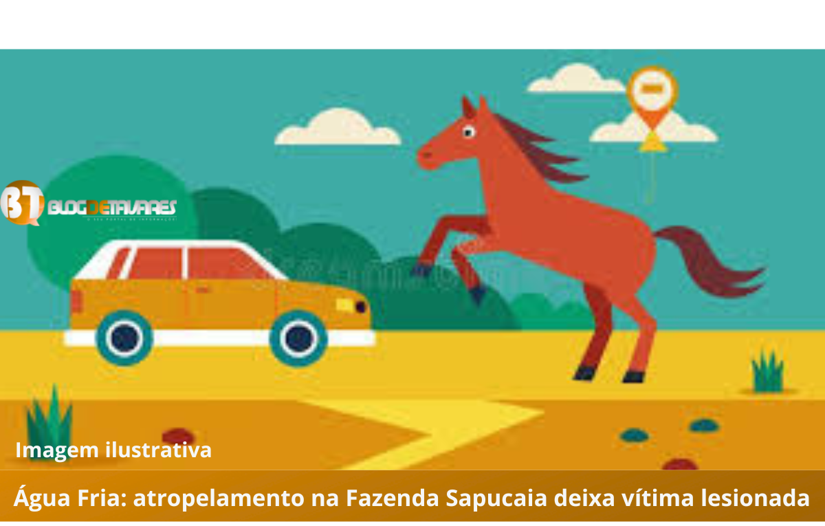 Água Fria: atropelamento na Fazenda Sapucaia deixa vítima lesionada