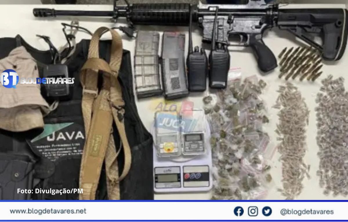 Rondesp BTS apreende arma, drogas e equipamentos após troca de tiros em Periperi 