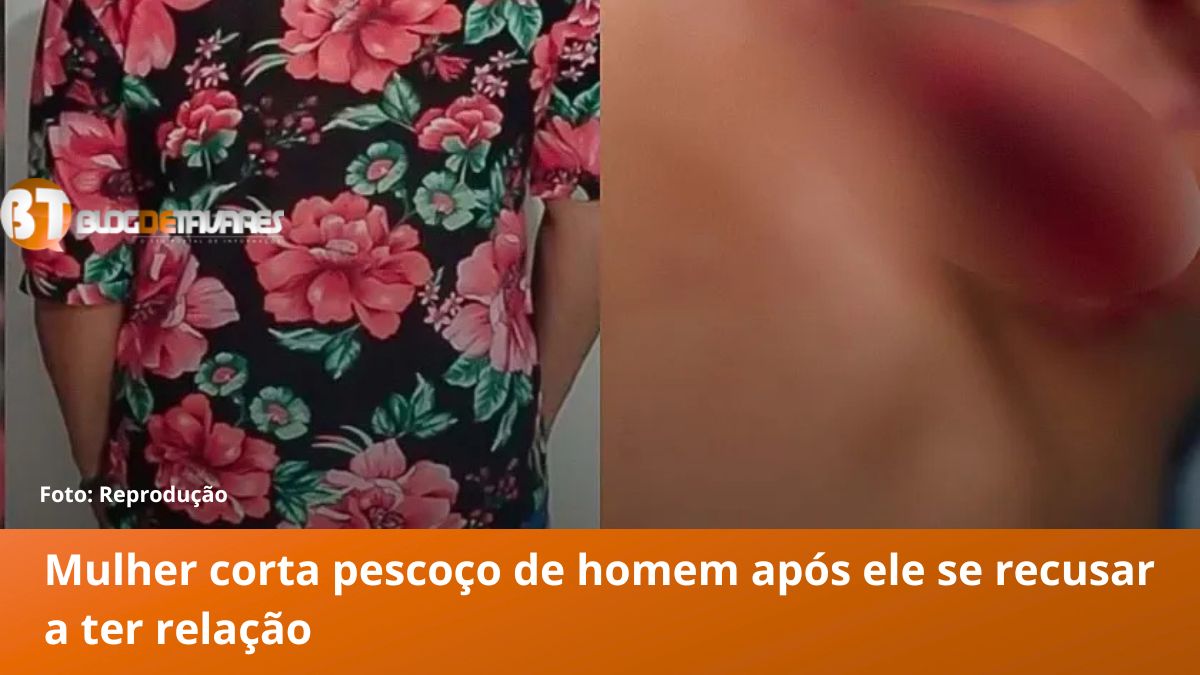 Mulher corta pescoço de homem após ele se recusar a ter relação 