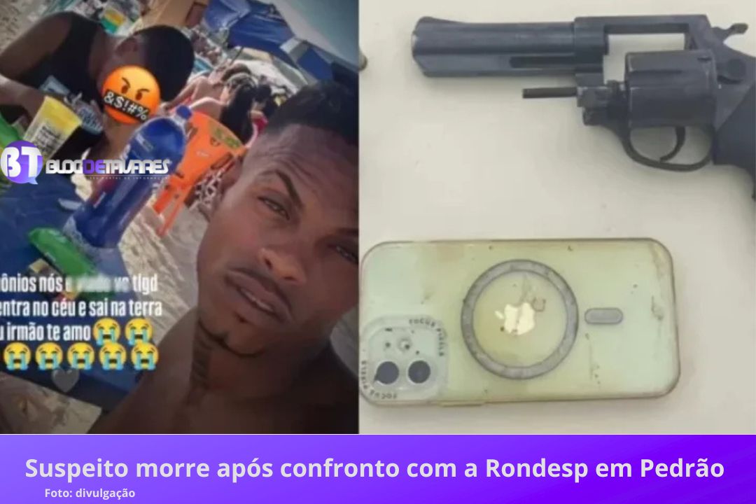 Suspeito morre após confronto com a Rondesp em Pedrão 