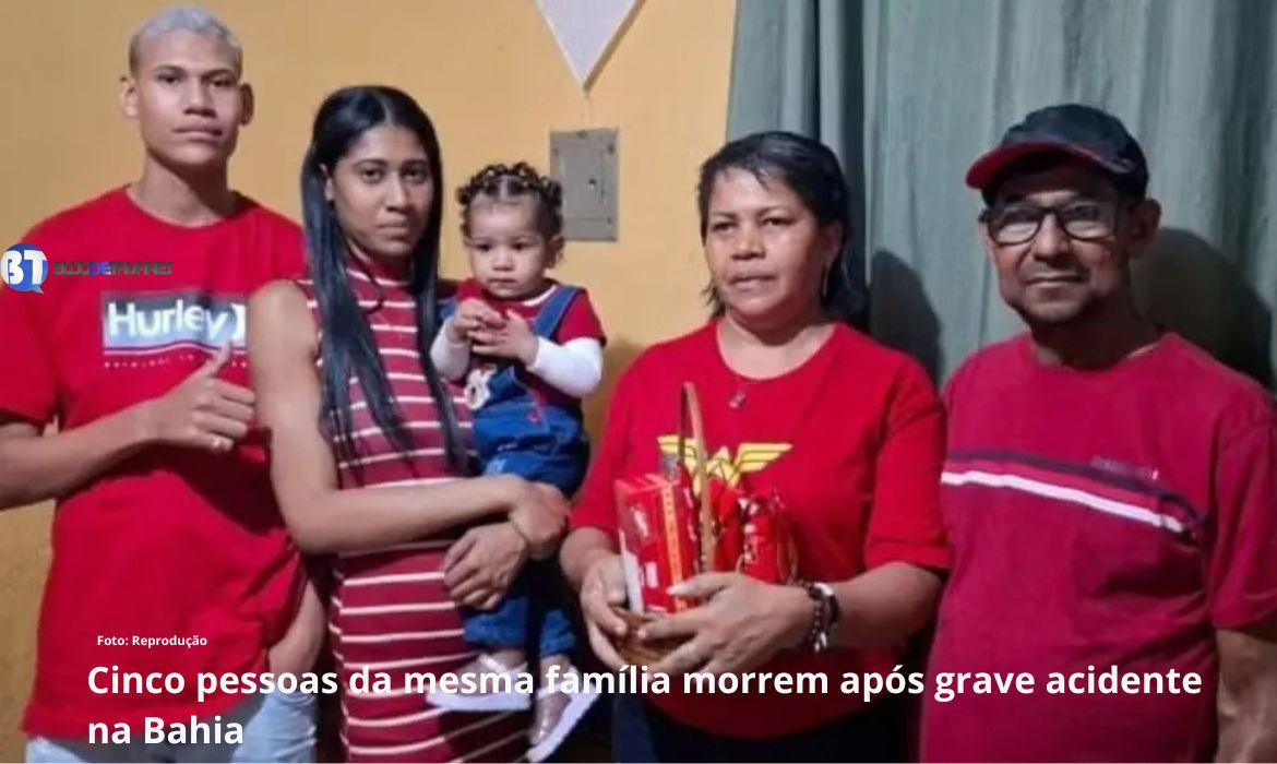 Cinco pessoas da mesma família morrem em grave acidente