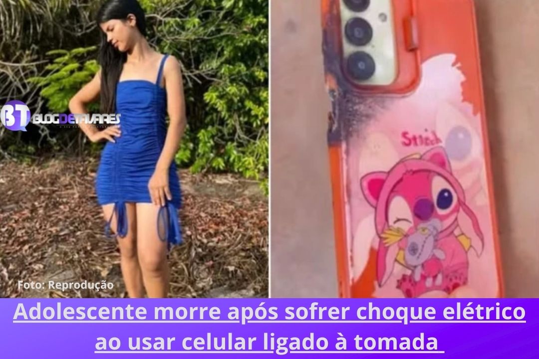Adolescente morre após sofrer choque elétrico ao usar celular ligado à tomada 