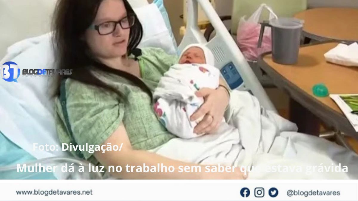 Mulher dá à luz no trabalho sem saber que estava grávida 